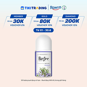Lăn khử mùi chiết xuất thiên nhiên Refre Natural Rosemary Hương Thảo 40ml