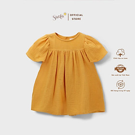 Đầm Bé Gái/ Váy Bé Gái Tay Cánh Tiên Dễ Thương Chất Liệu Muslin Thoáng Mát - FAYE DRESS - DRM004 - SAOLA CLOTHING