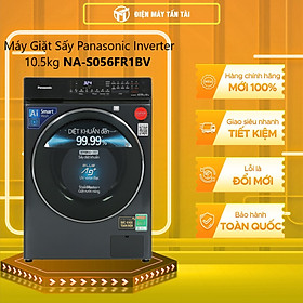 Mua Máy Giặt Sấy Cửa Trước Panasonic 10 5 Kg giặt 6kg sấy NA-S056FR1BV - Diệt khuẩn đến 99.99% - Giặt sấy 2 trong 1- Hàng Chính Hãng (Đen) - Giao Toàn Quốc