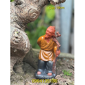 Mua Tượng tiểu cảnh lão mai ngắm cây h19cm gốm sứ Bát Tràng
