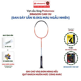 Vợt cầu lông Prokennex Dragon đã đan dây 10.5kg chuyên công chất lượng giá tốt, vợt cầu lông carbon cao cấp Bảo hành 6 tháng kèm Qùa tặng Quấn cán (Ngẫu nhiên màu lưới và quấn cán)