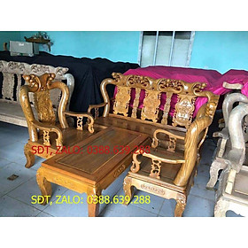 bộ bàn ghế quốc đào tay 10 gỗ lim nam phi
