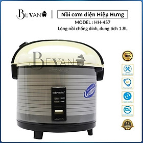 Mua Nồi cơm điện Hiệp Hưng HH457 giữ ấm 12 giờ Bevano  Nồi cơm cơ 1 8L không dính đa năng tiết kiệm năng lượng  thích hợp cho 4-6 người