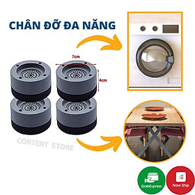 Bộ 4 miếng đệm cao su lót chân máy giặt chống rung chống ồn