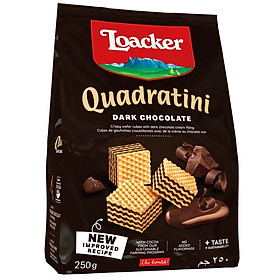 Hình ảnh Bánh xốp Loacker Quadratini Dark Chocolate 250g