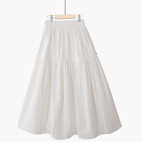 Chân váy xòe vải cotton cao cấp free size phong cách vintage dễ thương VAY152
