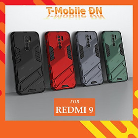 Ốp lưng cho Xiaomi Redmi 9, Ốp chống sốc Iron Man PUNK cao cấp kèm giá đỡ cho Redmi 9 - Xiaomi Redmi 9