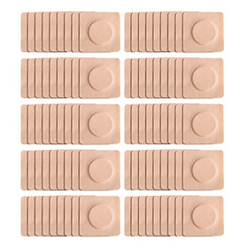 100x Blank Navel Stickers Anti Flatulence Navel Patch Breathable Convenient Multifunctional Belly Button Patch for Feet Abdomen Back Leg Arm
