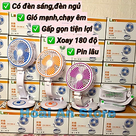 Mua QUẠT SẠC TÍCH ĐIỆN MINI NHỎ GỌN ĐỂ BÀN XOAY 180 ĐỘ