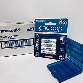 Mua Pin sạc vỉ 4 viên pin Panasonic Eneloop AAA BK-4MCCE/2B-V-Hàng chính hãng
