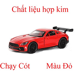 Đồ chơi mô hình siêu xe ô tô bằng hợp kim chạy cót mở được cửa và cốp xe - Xe Màu Đỏ