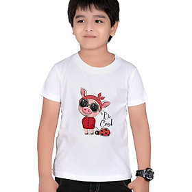 Áo Thun Cho Bé Trai In Hình Con Heo Hồng Be Cool - Áo Hạnh Phúc