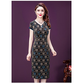 Đầm Suông Quý Bà Họa Tiết Sang Trọng Anas Ya - DS089449