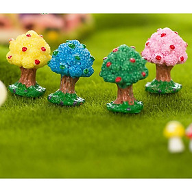 Mô hình cây hoa bằng nhựa cứng thích hợp trang trí tiểu cảnh, bonsai, móc khóa, DIY