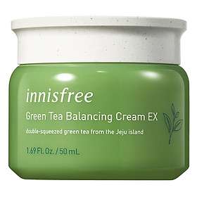 Kem dưỡng ẩm từ trà xanh đảo Jeju Innisfree Green Tea Balancing Cream EX 50ml - NEW