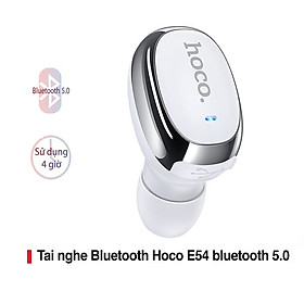 Tai nghe mini Hoco E54 Bluetooth 5.0 chất liệu cao cấp thời gian sử dụng