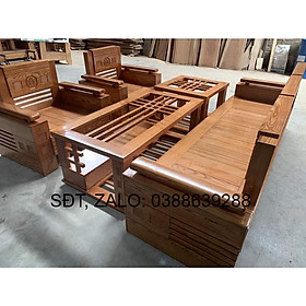 Mua Bộ bàn ghế phòng khách gỗ sồi Mỹ giá thật