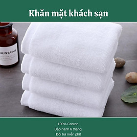 Mua Khăn mặt khách sạn – Khăn mặt Cotton 100% -Khăn mặt cho bé– Sợi se đôi – Thấm hút tốt – Kích thước 34 x 70 cm