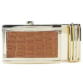 Đầu khóa da bò Huy Hoàng 3,5P đầu vàng màu đen, nâu, vàng bò HT9119-20-21