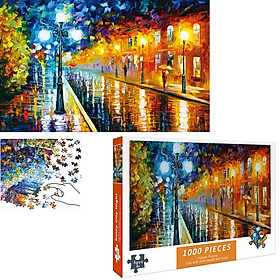 Bộ Tranh Ghép Xếp Hình 1000 Pcs Jigsaw Puzzle Tranh Ghép 75 50cm Đêm Thành