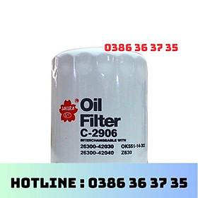 C-2906 Lọc dầu động cơ Huyndai Solati, Starex, Huyndai 1 tấn, KIA 1,4 tấn 26300-42010 26300-42030 26330-4X000 K551-14-30