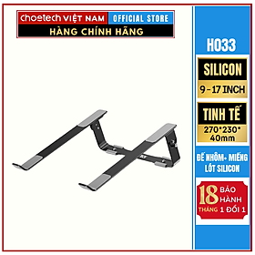 Mua Giá Đỡ Tản Nhiệt Dành Cho Laptop Cho Macbook Từ 9 Đến 17 Inch Khung Nhôm Cao Cấp CHOETECH H033 - Hàng Chính Hãng