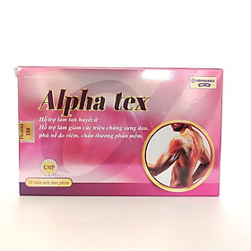 ALPHA TEX - Giảm phù nề - Tan máu bầm - Hộp 30 viên - Rostex