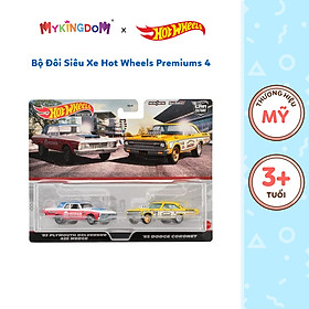 Đồ Chơi Bộ Đôi Siêu Xe Hot Wheels Premiums 4 HOT WHEELS HKF56/HBL96