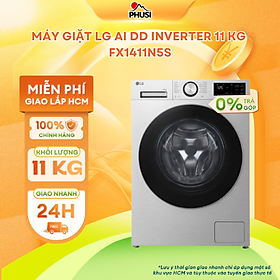 Máy Giặt Lồng Ngang LG AI DD Inverter 11 kg FX1411N5S - Hàng chính hãng - Model 2025