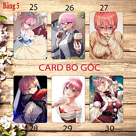 Card hình nakano ichika 6 ảnh khác nhau/ Thẻ card Nakano ichika Gotoubun no Hanayome nhà có 5 nàng dâu