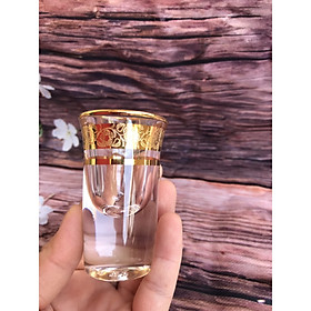 Mua Bộ 6 ly rượu Shot thủy tinh khảm vàng cao cấp _ 20ML
