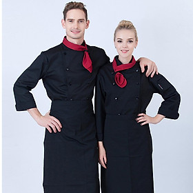 2/pack Black Unisex Chef Coat Jacket Hotel Kitchen Uniform Short Sleeve