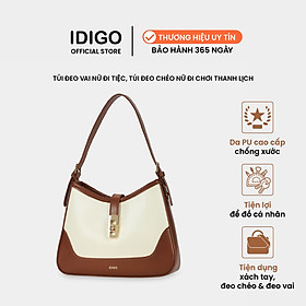 Túi đeo vai đi tiệc, túi đeo chéo nữ đi chơi hình thang thanh lịch IDIGO FB2-4321