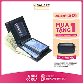 Ví Nam Bóp Nam Da Bò Thật Cao Cấp Galaxy Store GVN13 - Hàng Chính Hãng