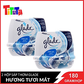 Combo 2 sáp thơm glade hương tươi mát 180gx2