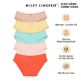 Bộ 5 quần lót nữ basic Comfort Modal MILEY LINGERIE - Màu ngẫu nhiên - L