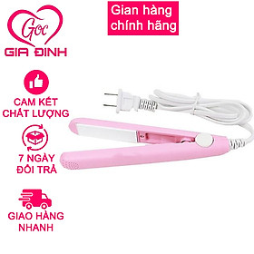 Hình ảnh Máy duỗi tóc mini màu hồng cao cấp 