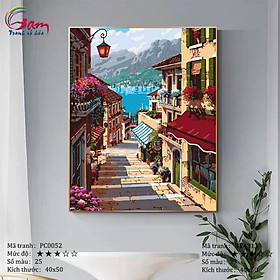 Mua Tranh sơn dầu số hoá tự tô treo tường Mã PC0052 Nấc thang tình yêu