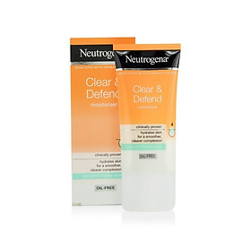 Kem dưỡng kiềm dầu kháng mụn Neutrogena Clear & Defend Moisturiser 50ml