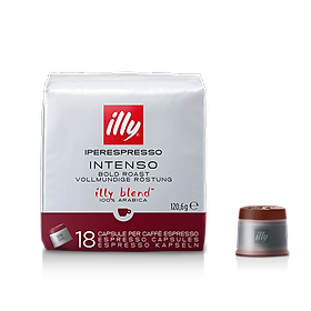 [Hàng nhập khẩu] Cà phê viên nén Illy Iperespresso Capsules - Medium- Dark roast - 18 Capsules - 3 mùi  : Classico , Intenso và Decaffein