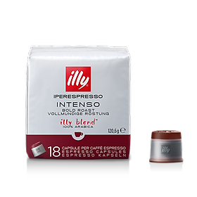 Cà phê viên nén Illy Iperespresso Capsules - Medium- Dark roast - 18 Capsules - 3 mùi : Classico , Intenso và Decaffein.