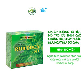 Viên uống TPCN hỗ trợ làm dịu cơn ho,đau họng,khàn tiếng - ROB EUCA FORT- Hộp 100 viên