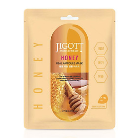 MẶT NẠ DƯỠNG TRẮNG MẬT ONG-JIGOTT HONEY REAL AMPOULE MASK 27ml