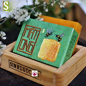 Xà bông Sinh Dược Mật ong nghệ , 100% thảo dược thiên nhiên, xà phòng handmade dùng tắm gội , rửa mặc, cao râu, ngừa mụn, sáng da, giảm thâm