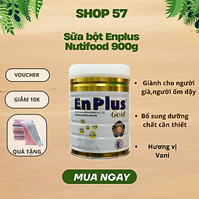 Sữa bột ENPLUS GOLD (900g)- Hãng Nutifood, sữa dinh dưỡng giành cho người trưởng thành, đặc biệt cho người ốm cần phục hồi sức khỏe-tặng khăn đa năng mềm mịn