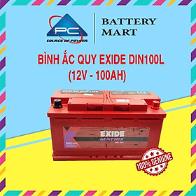 Bình Ắc Quy EXIDE DIN100L 12V-100Ah