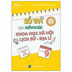 Sách - Sổ Tay Kiến Thức Khoa Học Xã Hội-Lịch Sử-Địa Lí 9