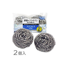 Set 02 cọ xoong nồi bằng thép 25g x 2 - Hàng Nội Địa Nhật Bản nhập khẩu