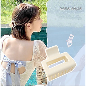 Kẹp Tóc Càng Cua Vuông Trong Suốt Thiết Kế Hiện Đại Thời Trang KT17