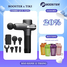 Máy Massage BOOSTER U1 thế hệ mới, Máy massage gun giảm đau mỏi toàn thân 8 Cấp độ , 6 Đầu Massage chuyên sâu - Công Suất 125W